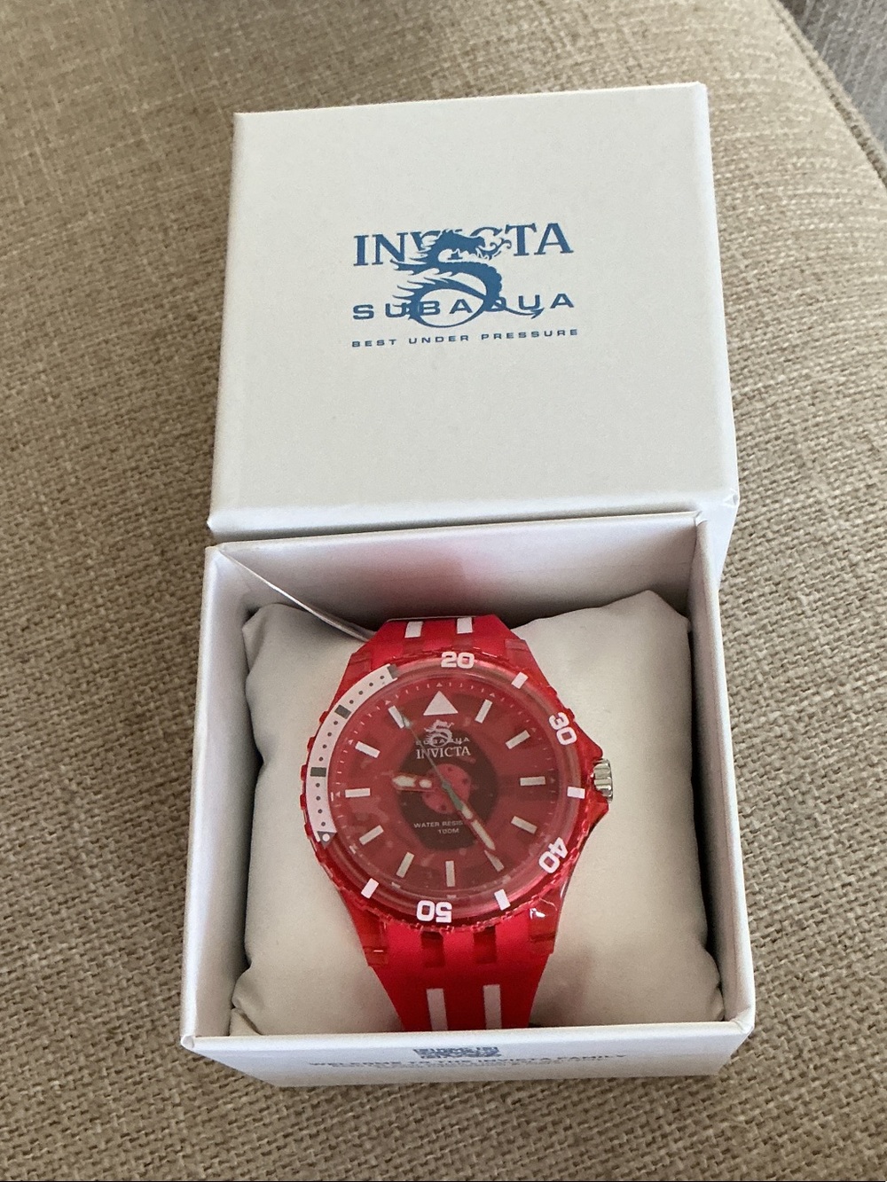 Invicta Red Subaqua Sport Watch